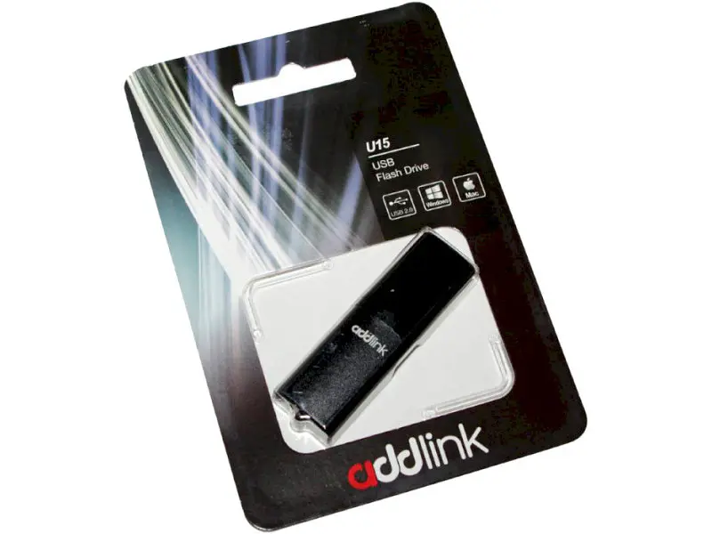 USB флеш накопичувач Addlink U15 64 GB Black (AD64GBU15G2) - фото 2