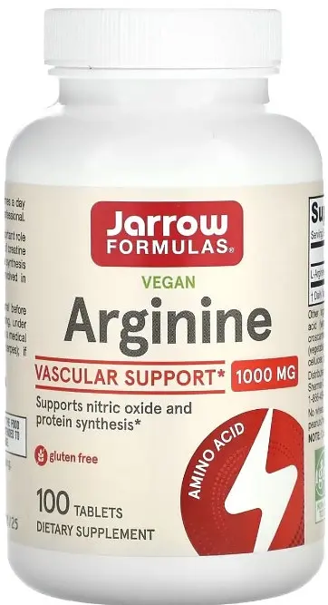 Аргінін Jarrow Formulas Arginine 1000 мг 100 таб