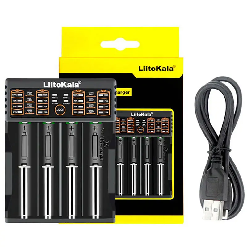 Зарядний пристрій LiitoKala Lii-402, 4x(Lion/NiMH/NiCd), Power Bank function - фото 8