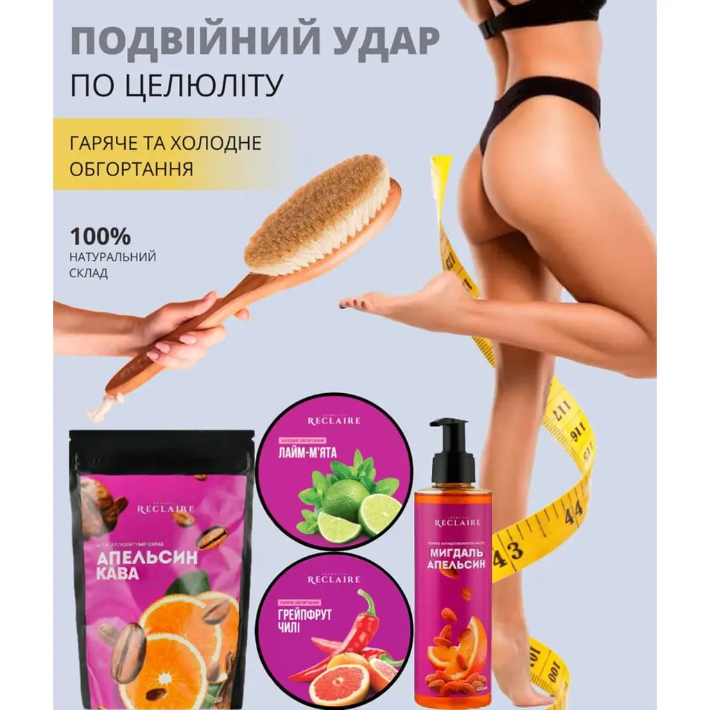 Масажний комбінований антицелюлітний комплекс Reclaire cosmetics - фото 2