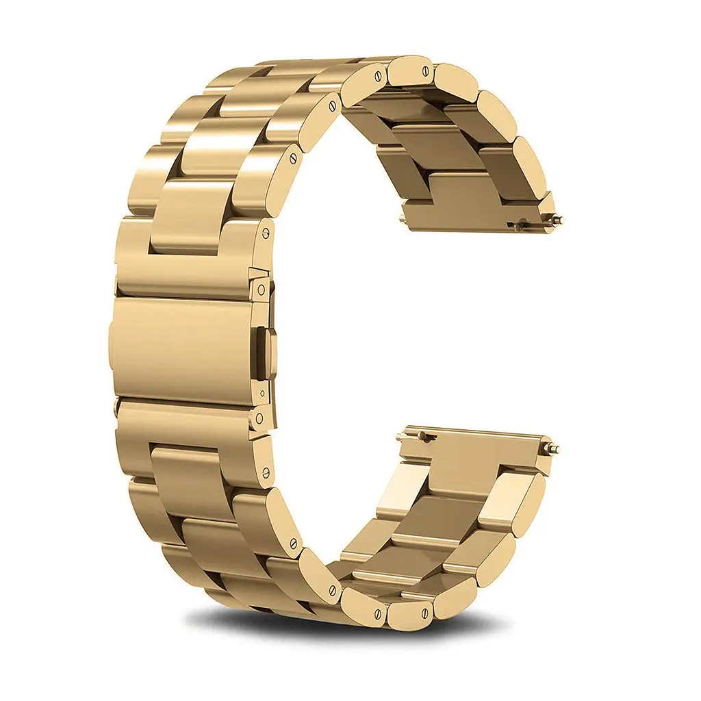 Ремінець BeWatch 20 мм сталевий браслет Samsung Galaxy Watch Active | Active 2 Gold (1110428) - фото 4