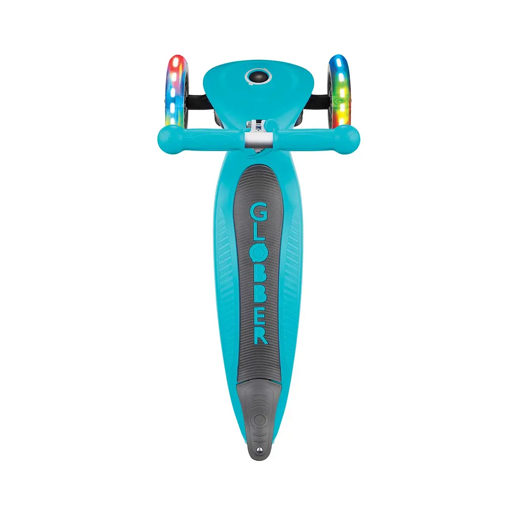 Самокат Globber Primo foldable lights, колеса з підсвічуванням, бірюзовий (432-105-2) - фото 8