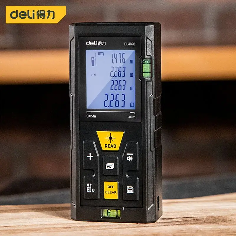 Лазерний вимірювач відстані 60 м Deli EDL4168 - фото 2