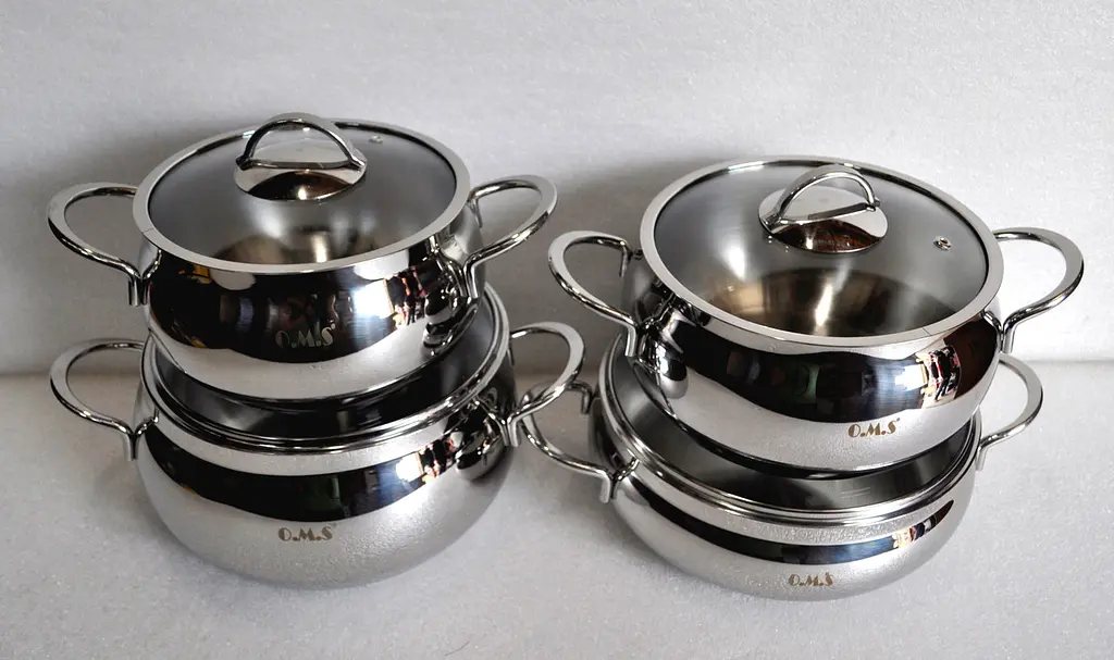 Набір посуду O.M.S. Collection 1006-S Silver 8 предметів