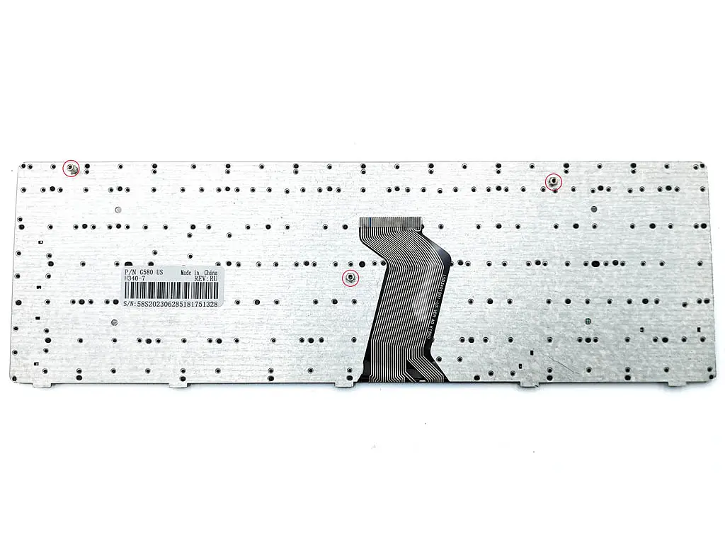 Клавіатура для LENOVO IdeaPad Z580, G580, G585, Z580A, Z585 (RU Black, сіра рамка) - фото 2