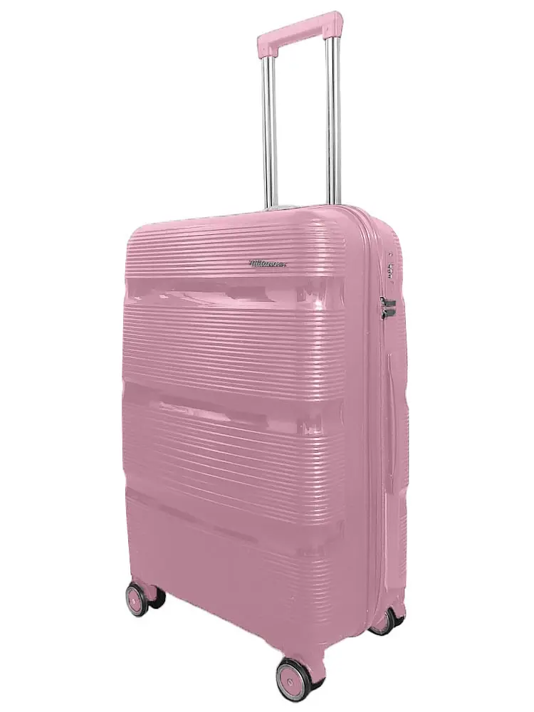 Валіза середня Milano bag 0307 поліпропілен Рожевий - фото 2