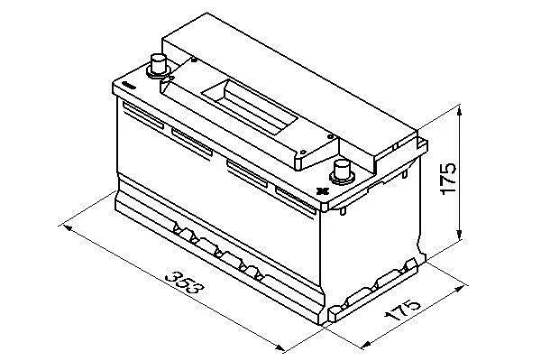 Акумулятор Bosch S3 88Ah 740A (0 092 S30 120) - фото 3