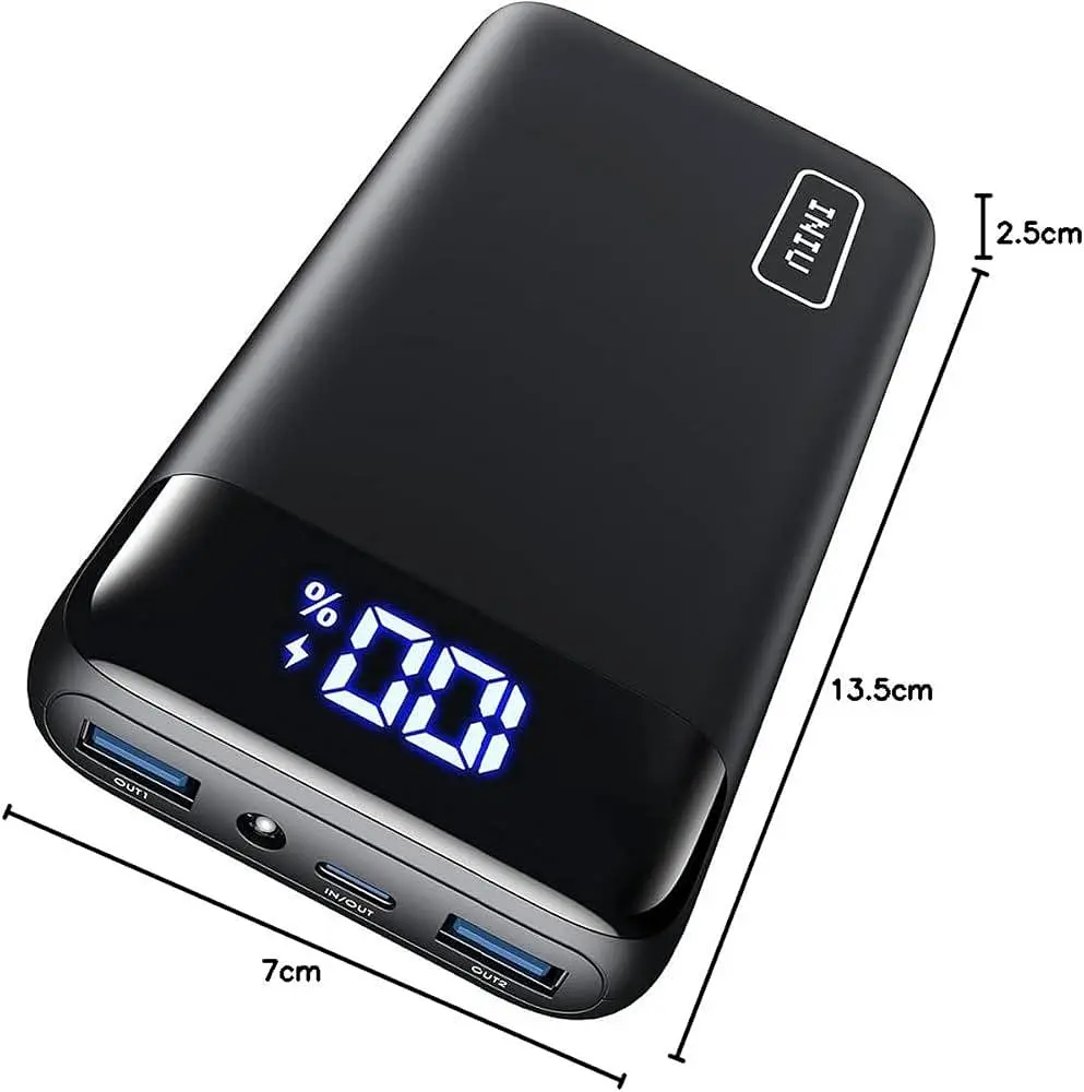Павербанк Iniu 22.5W 20000mAh, зарядка через USB-C, 3 виходи, з підтримкою телефону - фото 6