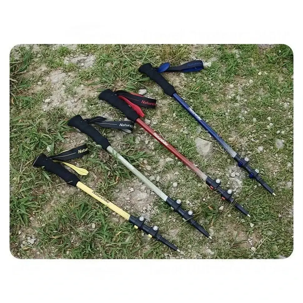 Трекінгова палиця Naturehike (CNK2300DS010) 51-100см - телескопічна - жовта - фото 6