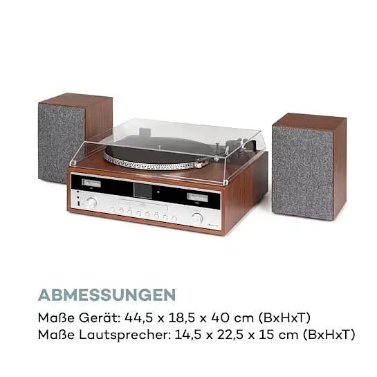 Програвач вінілу Auna Birmingham HiFi (10034090) - фото 2