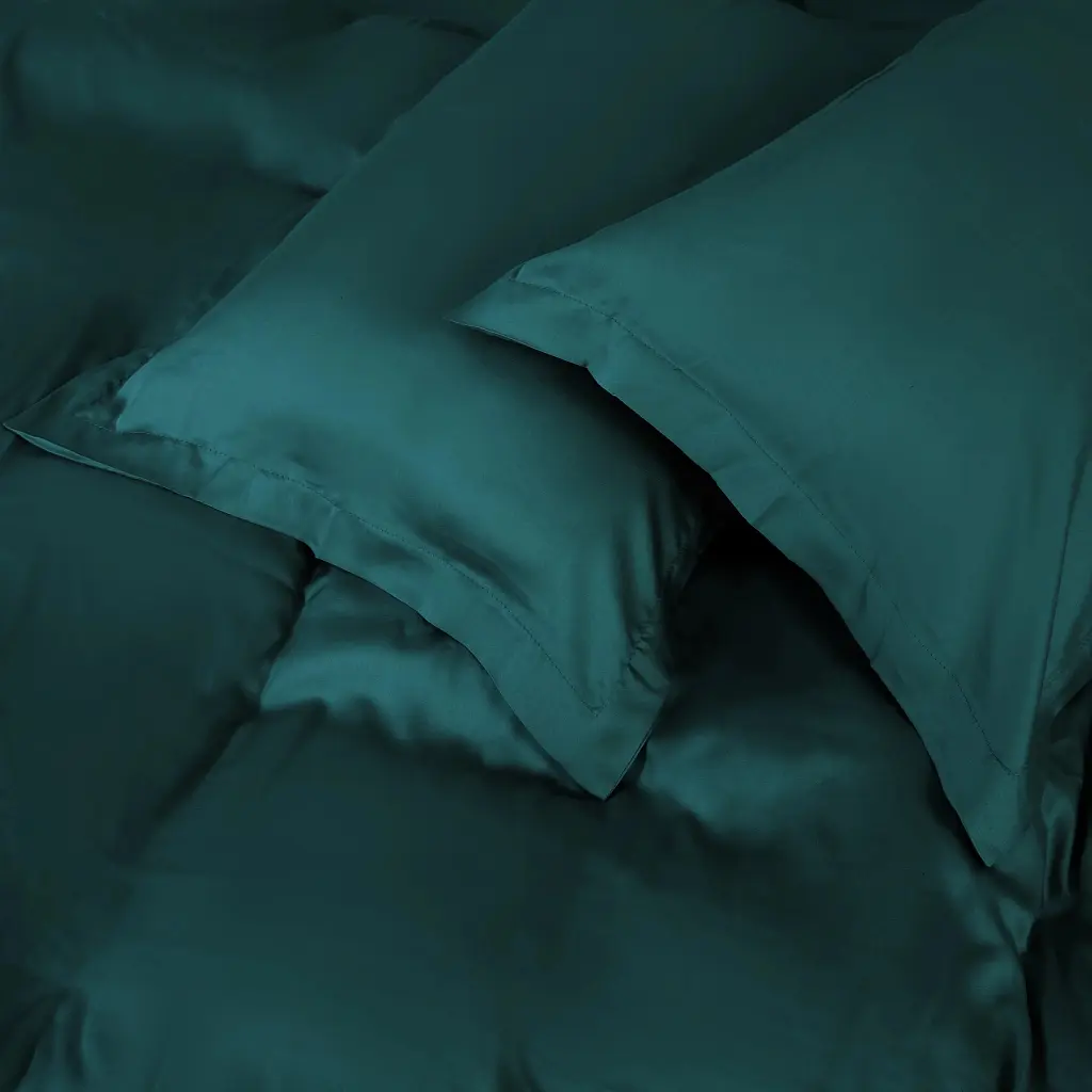 Постільна білизна MirSon Tencel №07 Emerald 200x220 Євро (2200009370991) - фото 3