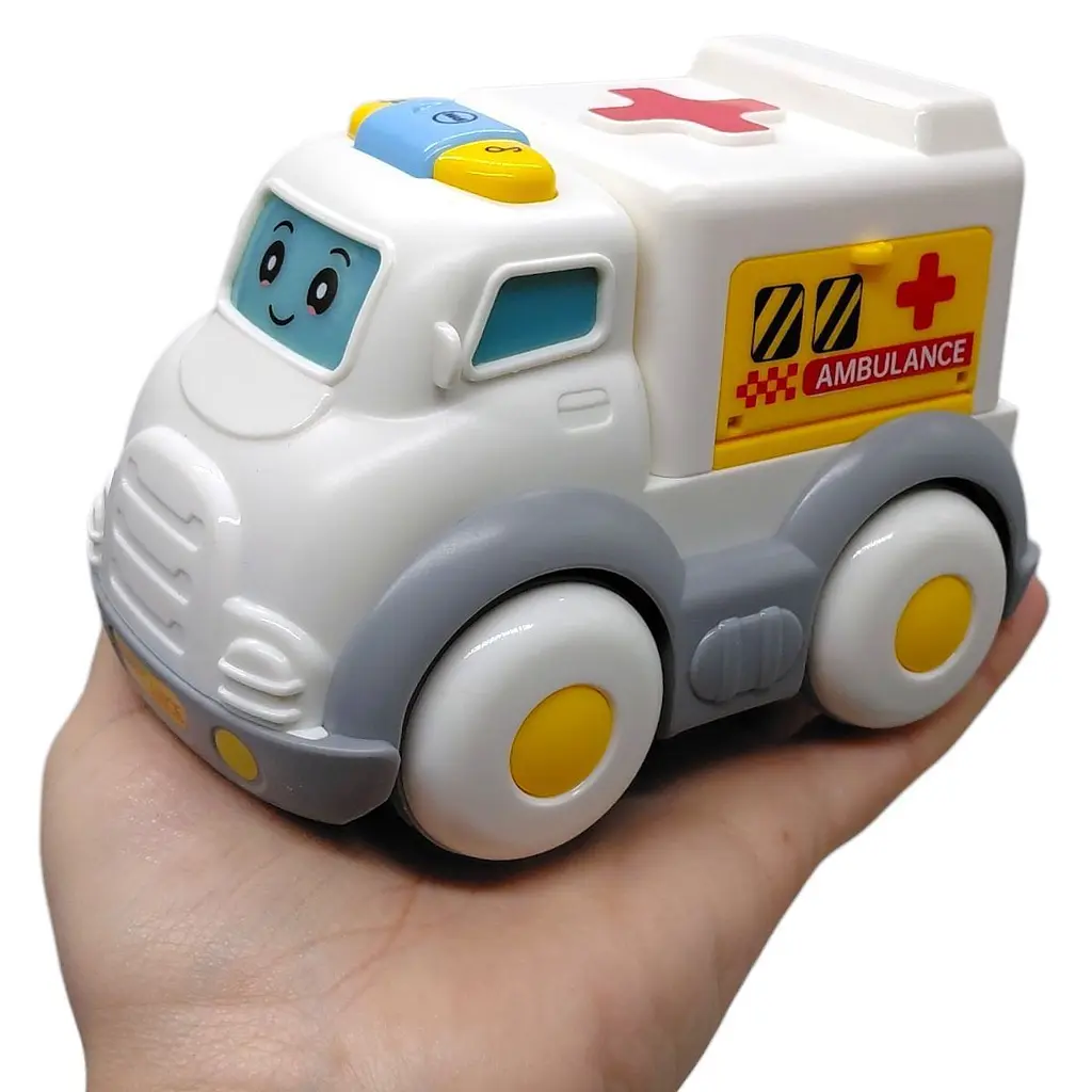Машинка музична 65747 WToys "Швидка Допомога", на укр.мові, світло, мелодії, пісні, інерція, в коробці (6945717414839) - фото 2