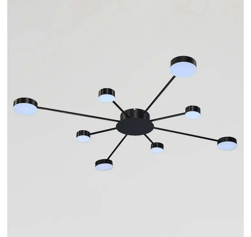 Світлодіодна люстра стельова Artlight 6473/8 з вісьмома круглими плафонами, 50 Вт - фото 2