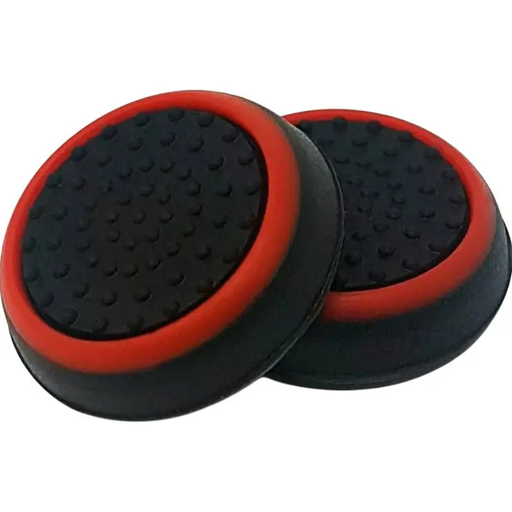 Накладки на стіки Thumb Grips 4-pack для PS4/PS5/Xbox Black Red [140709] - фото 5