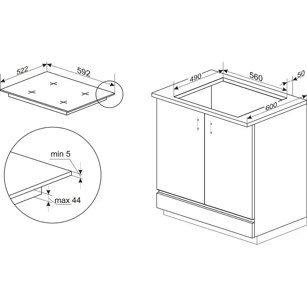 Индукционная варочная поверхность Hansa BHI679062 [138104] - фото 6