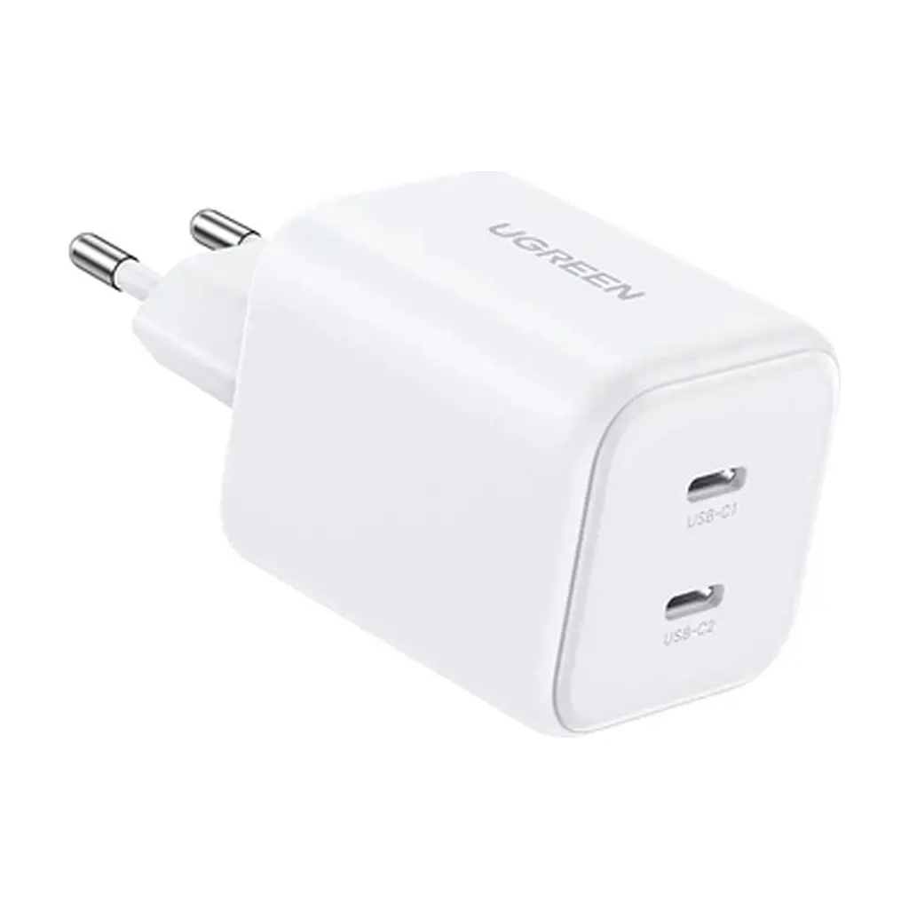 Зарядний пристрій Ugreen X526 2xUSB-C PD45W GaN white (65154) - фото 2