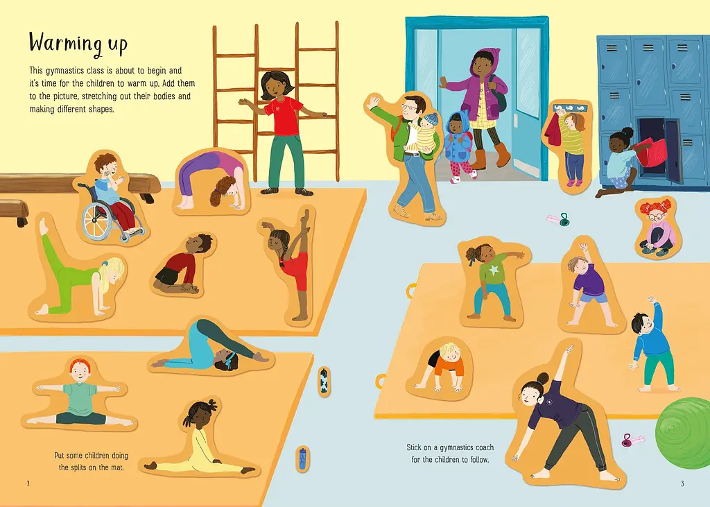 Little First Stickers Gymnastics - Jessica Greenwell, англ. мова (9781474986595) - фото 3