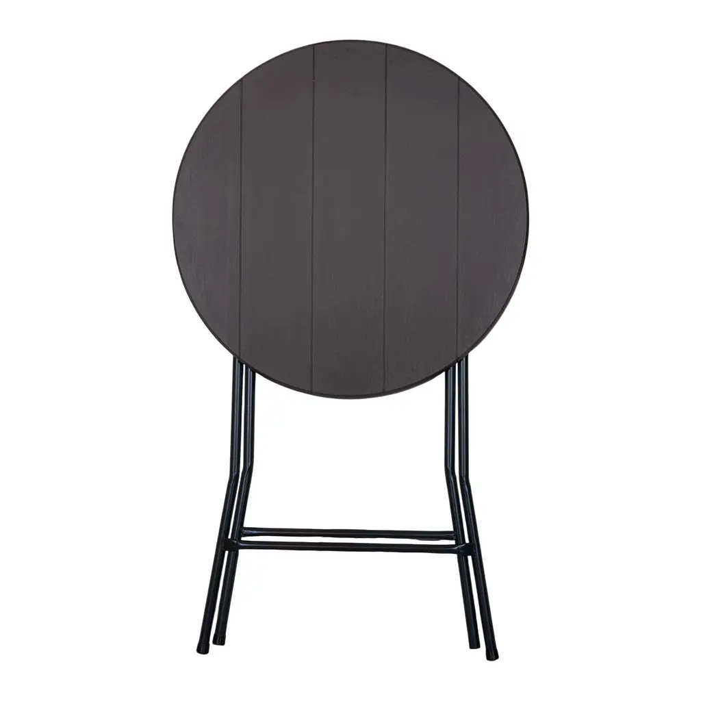 Стол складной Time Eco круглый ТЕ-1848 диаметр 0.8 м графит (4820211101640) - фото 4