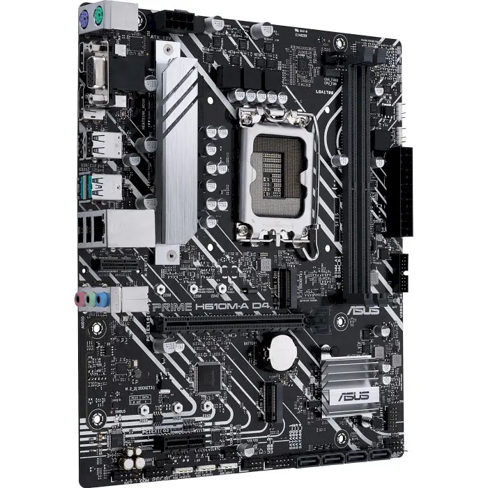 Материнська плата ASUS PRIME H610M-A D4-CSM (PRIME H610M-A D4-CSM) (Socket 1700, Intel H610, Micro-ATX) - фото 2