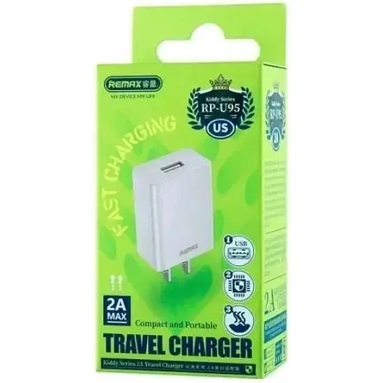 Зарядний пристрій Remax RP-U95 Kiddy Series 10W White - фото 2