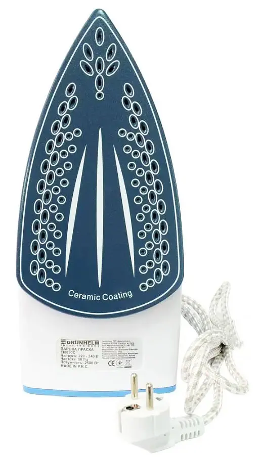 Отпариватель Grunhelm EI8890C для глажения одежды с керамическим покрытием 2500 Вт - фото 5