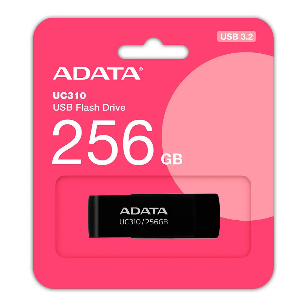 USB флеш накопитель ADATA 256GB UC310 Black USB 3.0 (UC310-256G-RBK) - фото 4