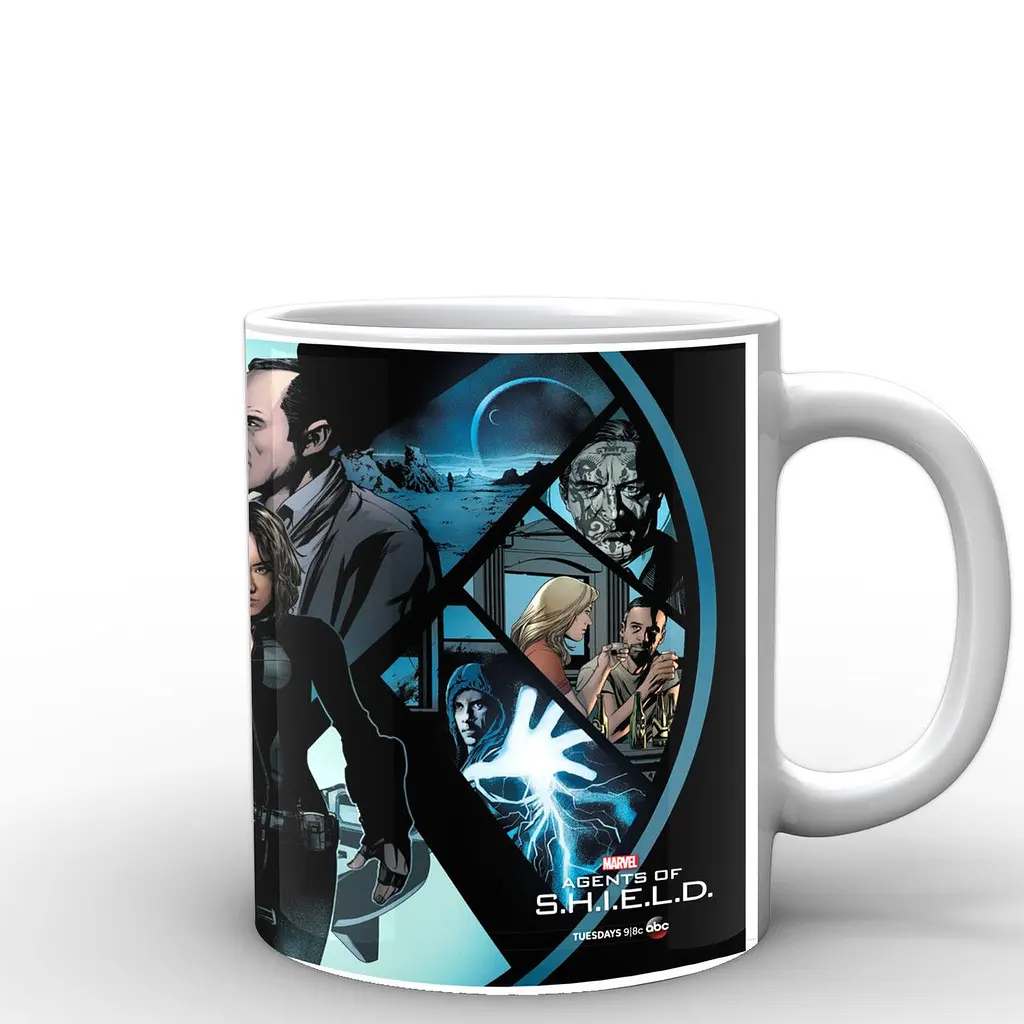 Кухоль GeekLand білі Агенти Щ.И.Т Agents of S.H.I.E.L.D. комікс AS.02.004 330 мл білий - фото 3