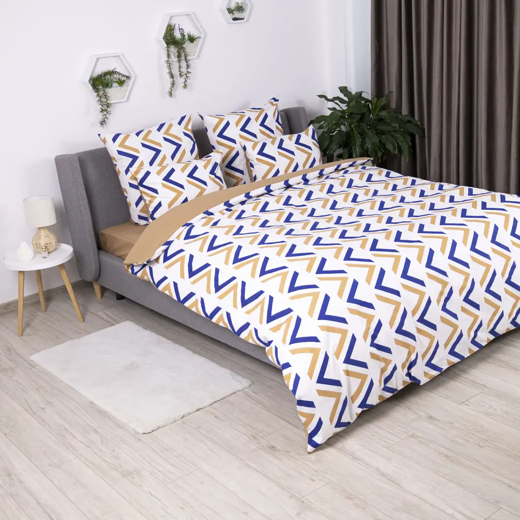 Постільна білизна ТЕП Soft Dreams Geometry Pasion бязь 70x70 полуторна білий - фото 3