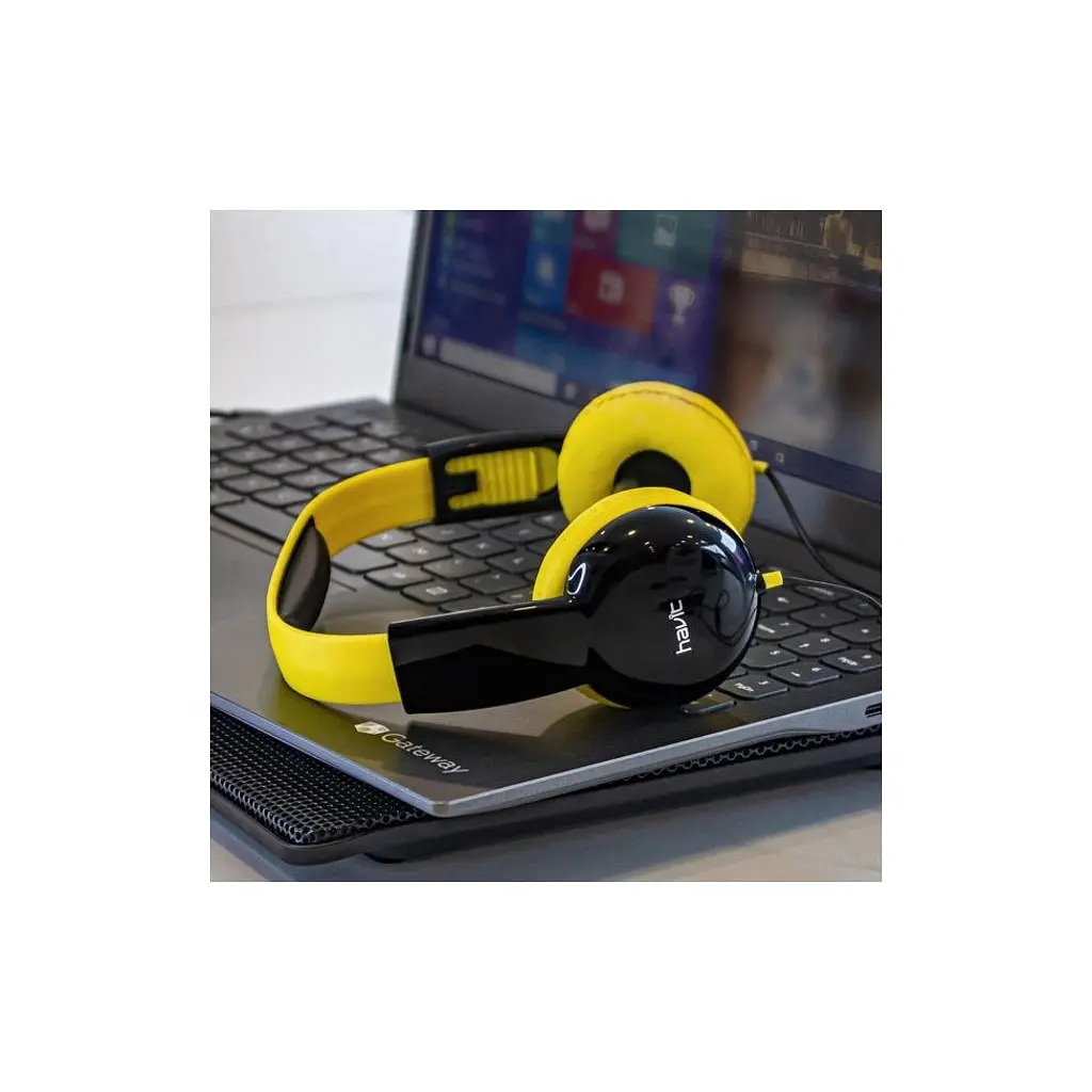Наушники Havit HV-H211d Yellow/Black (HV-H211d) - фото 5