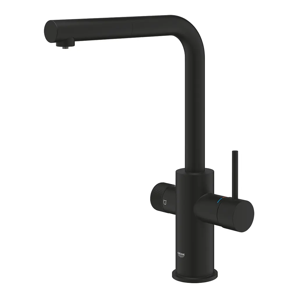 Смеситель для кухни с подключением питьевой воды Grohe Blue Pure Minta 30590KF0 Черный матовый - фото 2