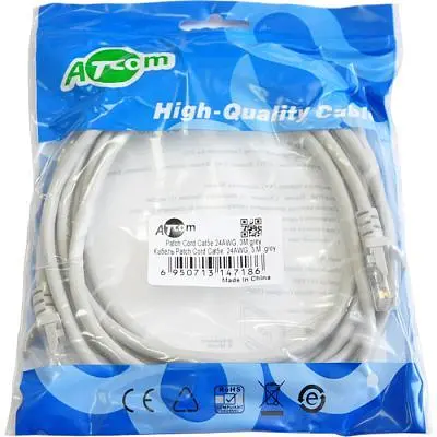 Патч-корд 1м RJ-45 CCA Atcom (4962) - фото 2