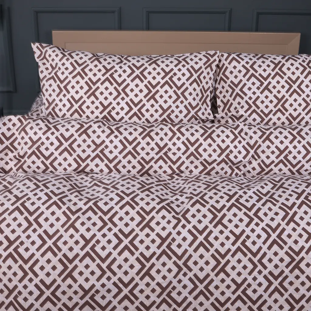 Комплект постільної білизни Ranforce Elite MIRSON Abstract Brown 160х220см (2200013165491) - фото 3