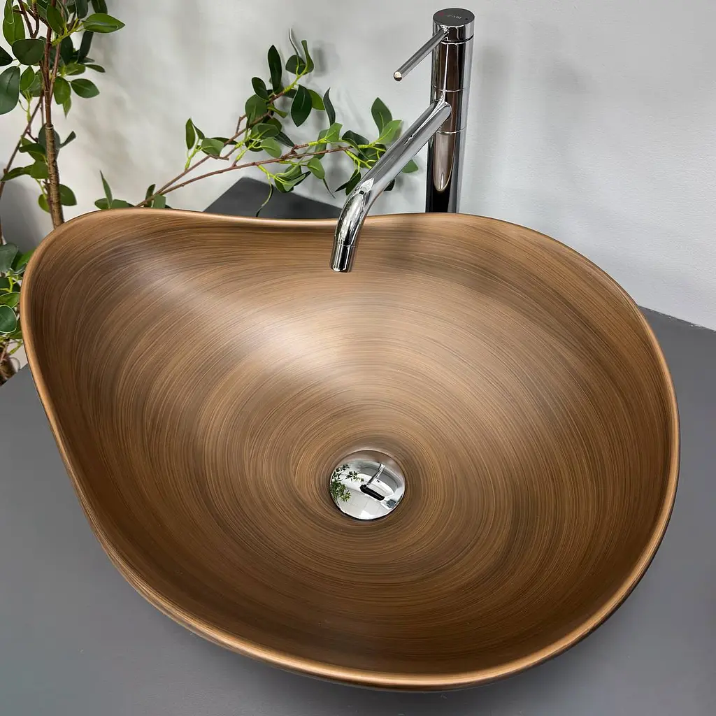 Умивальник VBI Trimonti накладний 51x40 см brown VBI-016106 - фото 2