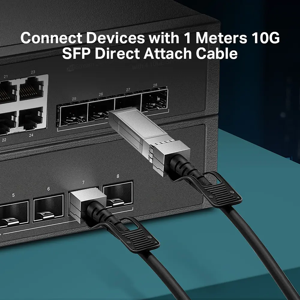 Кабель TP-Link Direct Attach SFP+ Cable for_10 Gigabit connections Up to 1m - фото 3