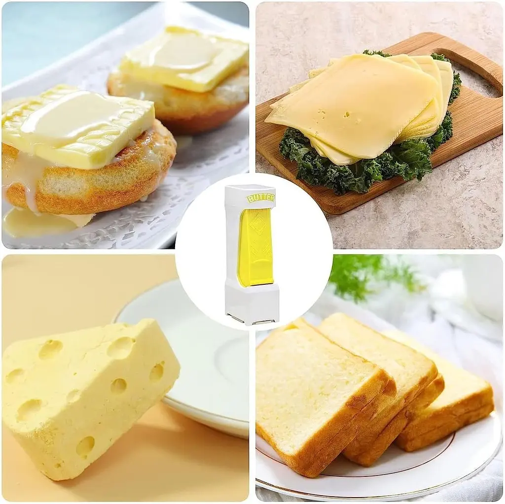 Слайсер – дозатор для вершкового масла та сиру Butter & Cheese Cutter · Ломтерізка – диспенсер для нарізування продуктів - фото 3