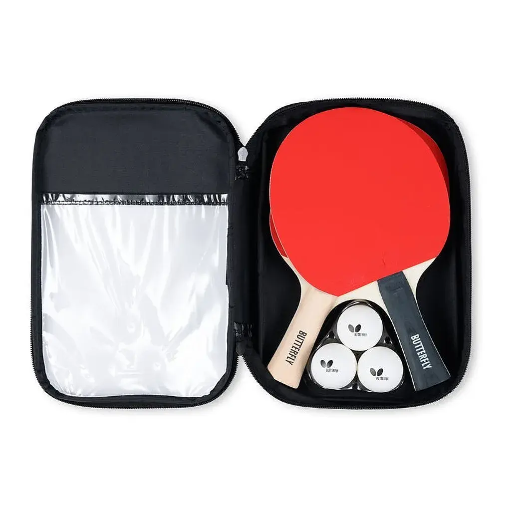Комплект для настільного тенісу Butterfly Racket Set Easy 2 Bats 3 Balls (6257623202) (932197) - фото 3