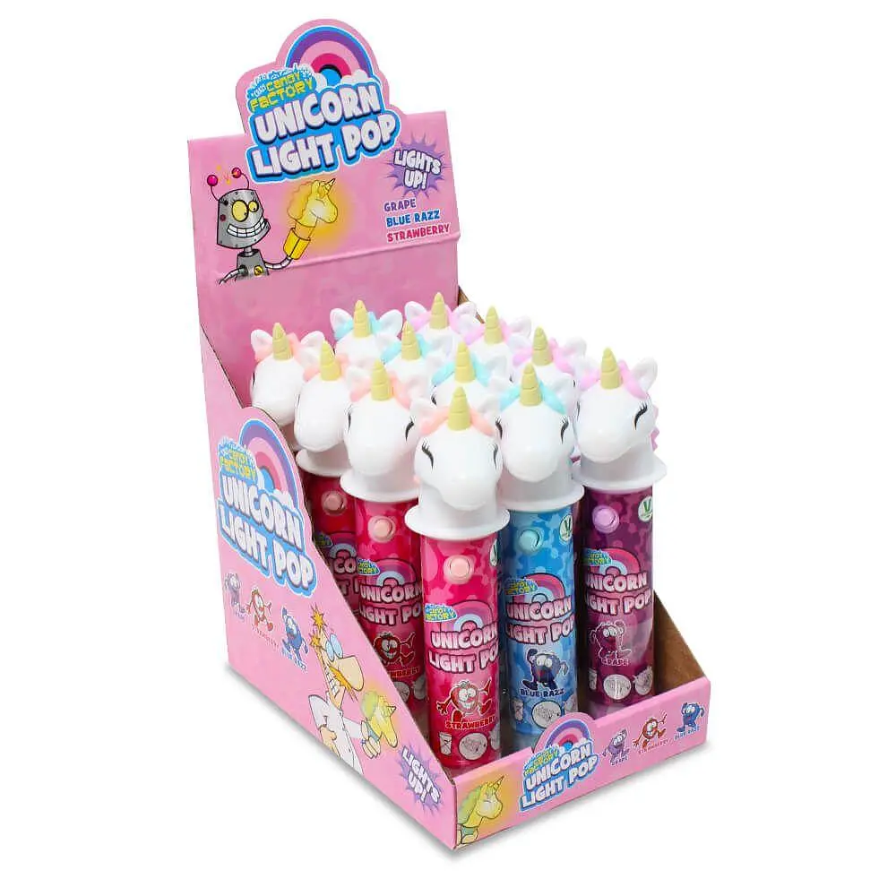 Цукерка з іграшкою Unicorn Light Pop strawberry 11g - фото 3