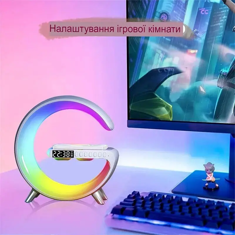 Настільна лампа XPRO з колоною RGB-підсвічуванням Bluetooth L39 (44588-_276) - фото 6