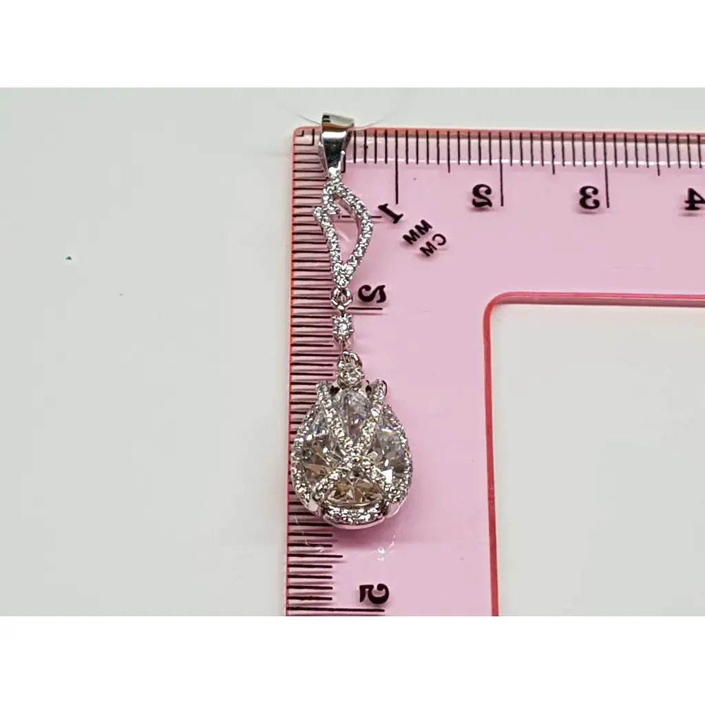 Срібна підвіска Qvaliz з фіанітами. 903-00264 - фото 3