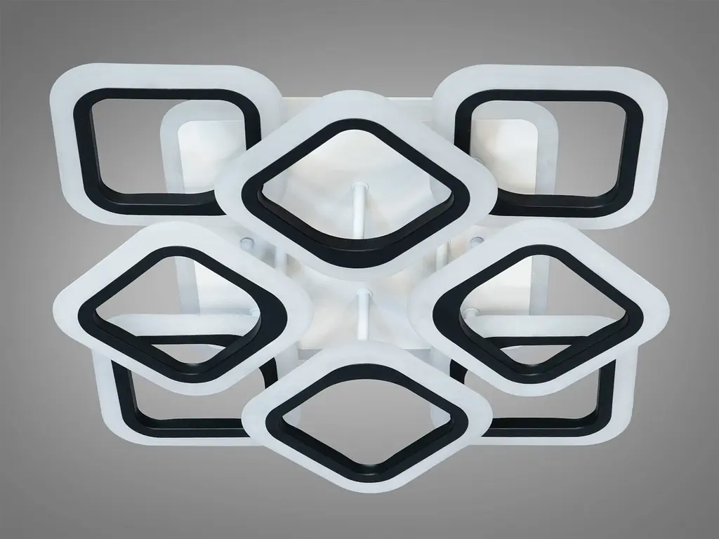 Светодиодная люстра смарт светильник с пультом, подсветкой, 110W - фото 4