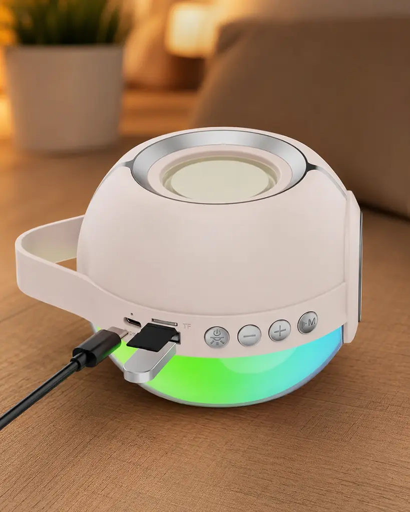Колонка Bluetooth SY-333 / Акумуляторна колонка з LED підсвічуванням / Акустична колонка переносна - фото 4