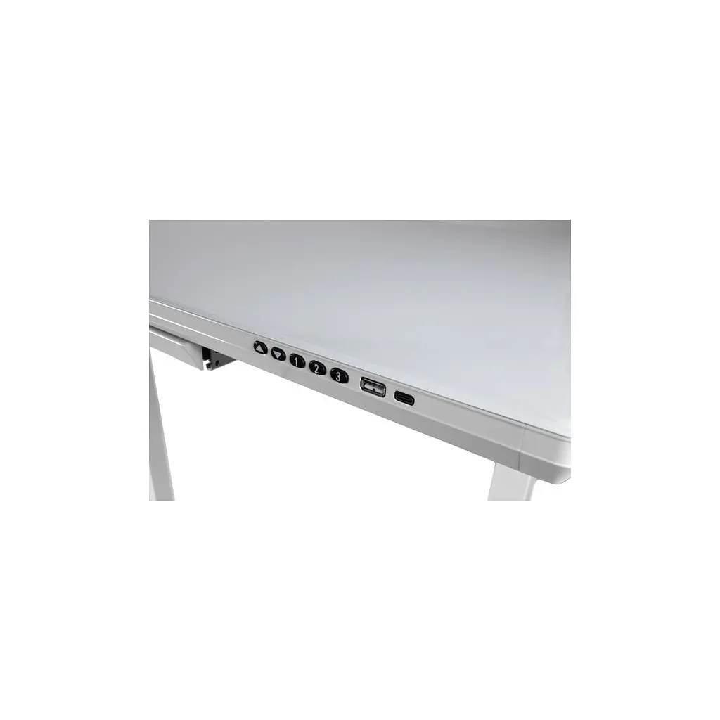 Комп'ютерний стіл Barsky StandUp white glass 1200*600 (BST-12new) - фото 9