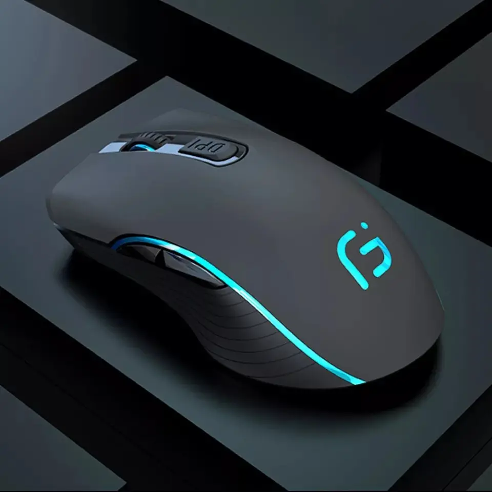 Компьютерная мышь Gamousе X9 беспроводная, бесшумная игровая с аккумулятором и подсветка Black - фото 5
