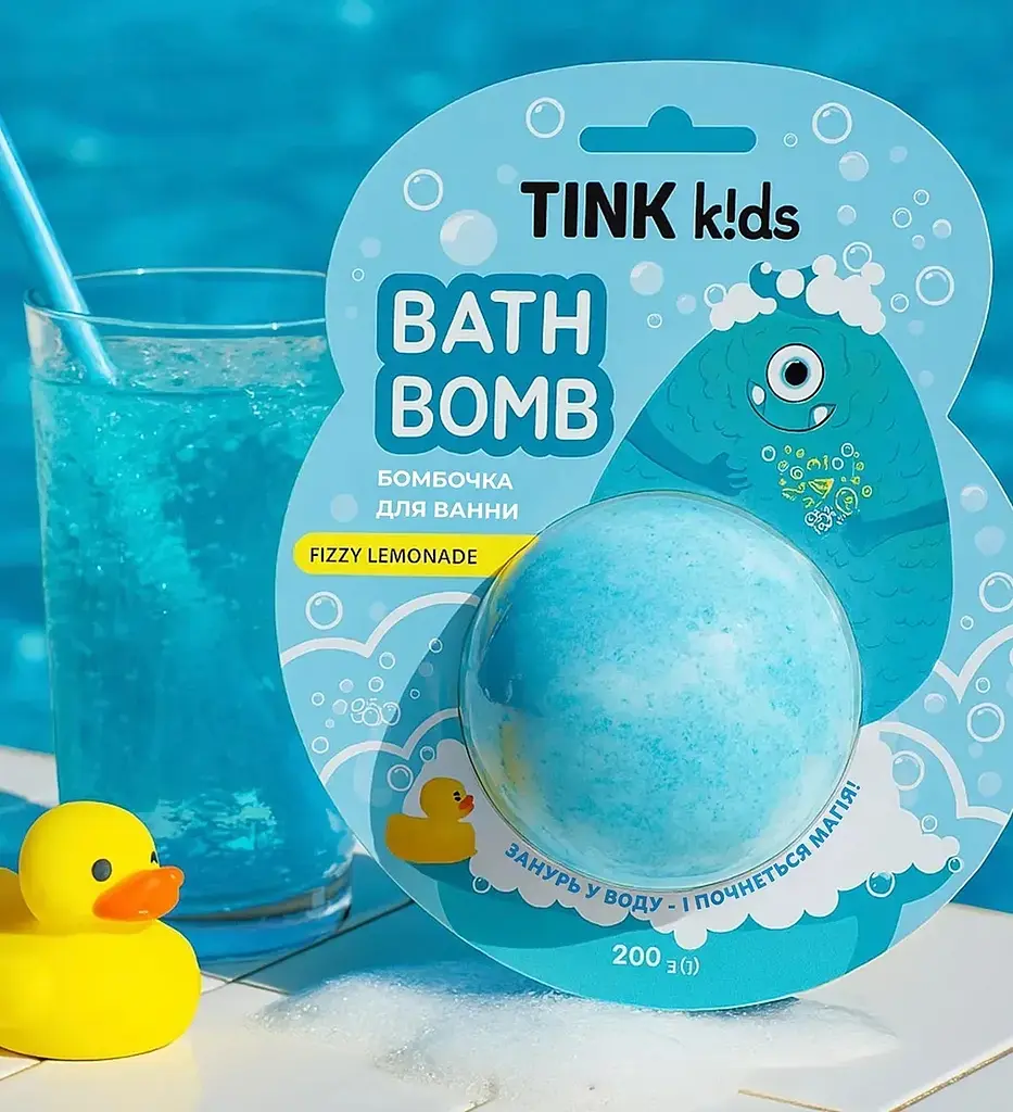 Бомбочка для ванни Tink kids Fizzy Lemonade 200 г (289829) - фото 4