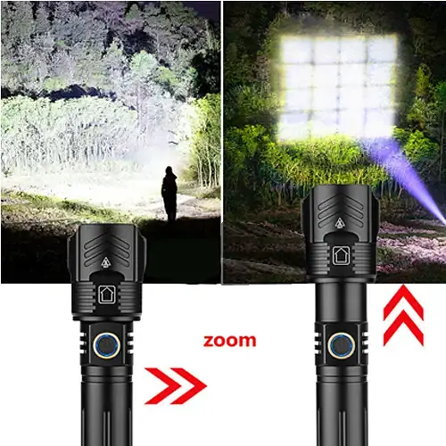 Ручной фонарь L-12-P70 zoom + PowerBank + microUSB 18650 (3xААА) 5 режимов - фото 4