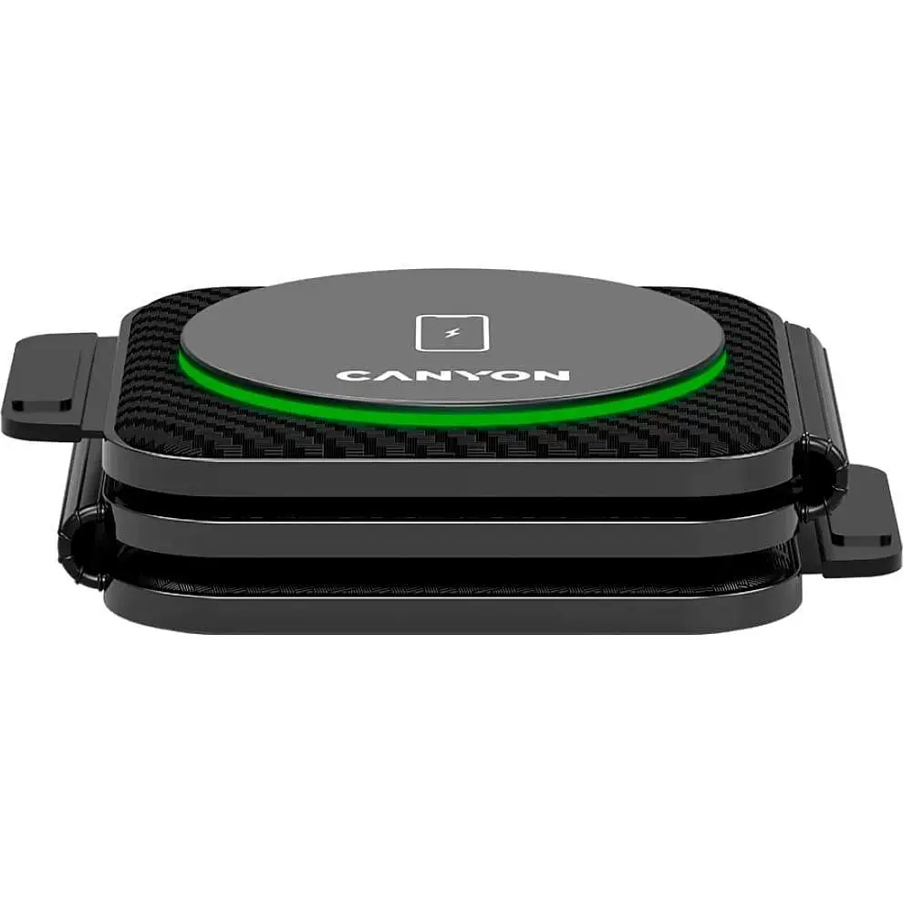Зарядний пристрій Canyon WS-305 3 в 1 QI Black (CNS-WCS305B) - фото 4