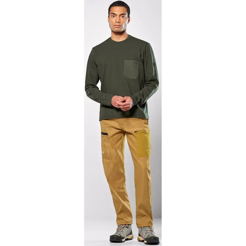 Светр Salewa Fanes Dry Pullover Men 46/S Olive - фото 6