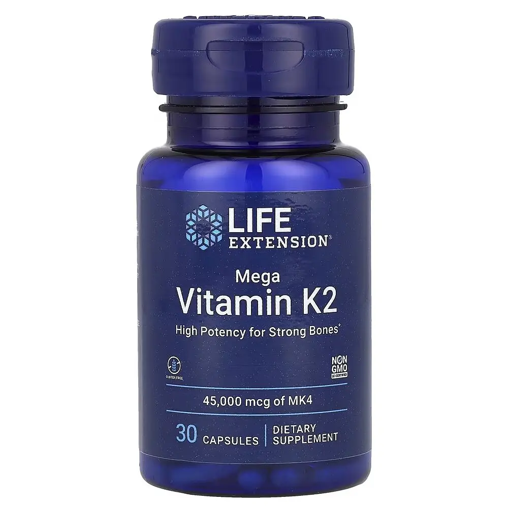 Вітамін K2 MK-4 Life Extension Mega Vitamin K2 45000 mcg, 30 капсул