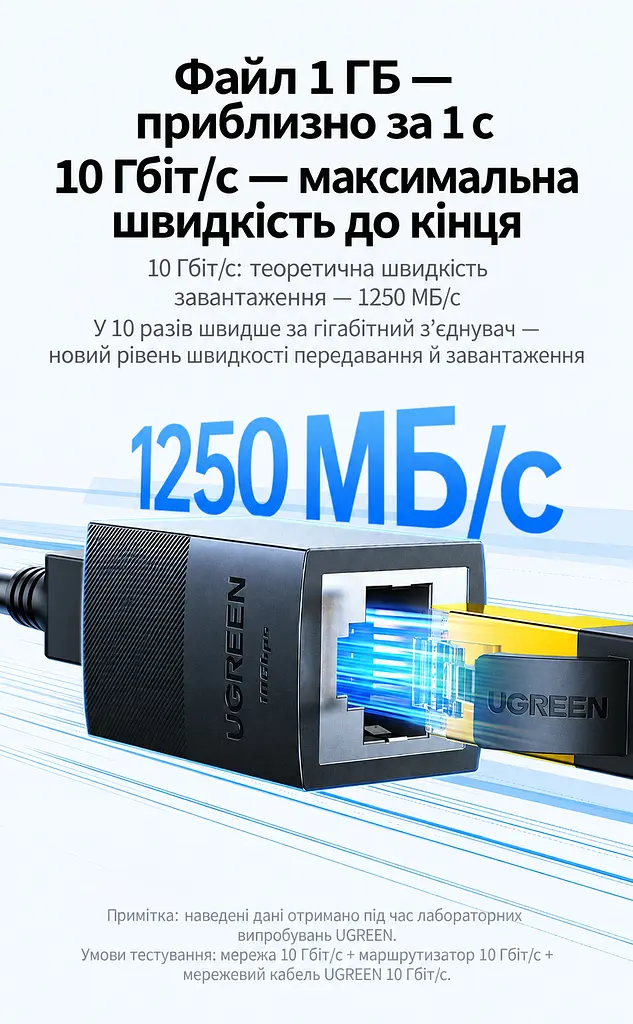 Мережевий з'єднувач UGREEN NW326 RJ45 10 Гбіт/с PoE++ чорний (55359) - фото 6