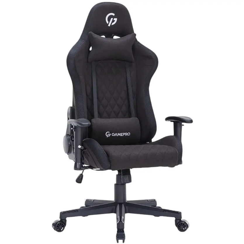 Игровое кресло GamePro RGB Size L Fabric Black (GC700FB) - фото 9